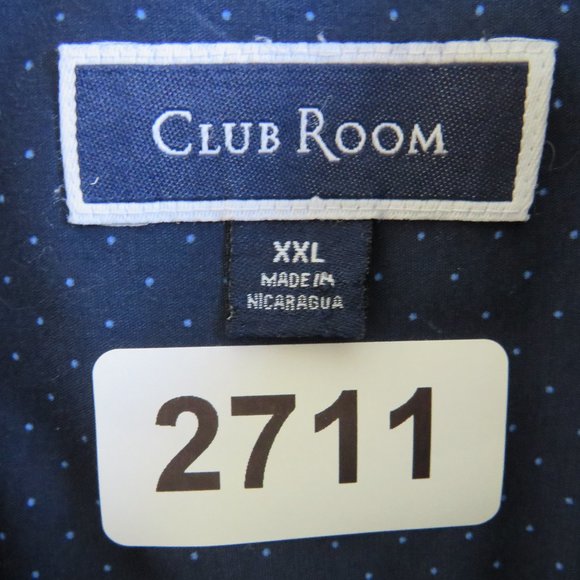 Club Room* Men's Short Sleeve Button Down Curved Hem Chest Pocket Shirt~Size XXL - Picture 3 of 10